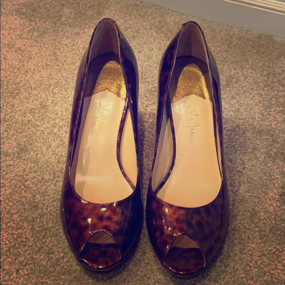 Cole Haan Nike Air Leopard Animal Print Heels